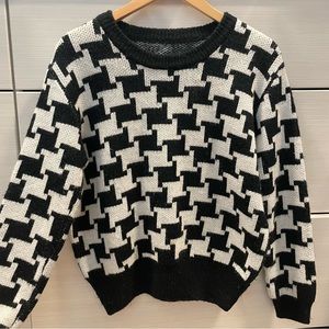 Houndstooth sweater